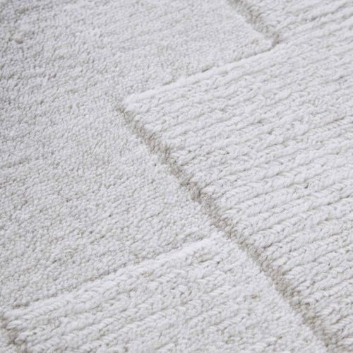 Tapis Salon 190x280cm Laine Crème Wilhelmine