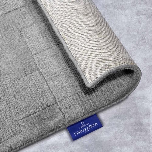 Tapis Chambre 80 X 150 Cm Gris, Laine Tissé Main, Motif Géométrique Authentique, Finition Artisanale