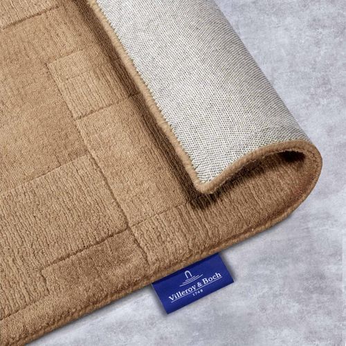 Tapis Salon 190 X 280 Cm, Marron, Beige, Laine Tissée à La Main, Design Graphique Et Authentique