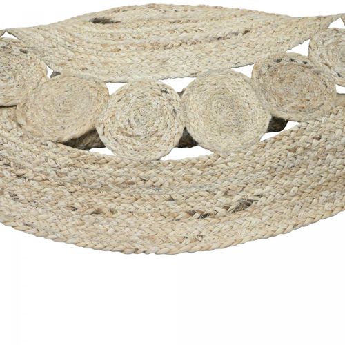 Tapis Rond 100x100 Rond Jt Rondi Ecru , Tapis Jute Artisanal