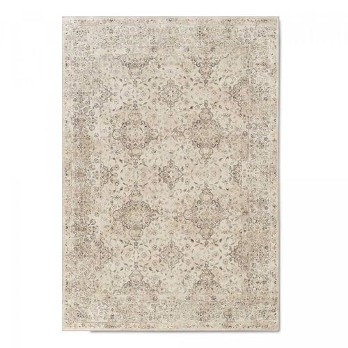 Tapis Cuisine 80 X 150 Cm Beige, Gris, Kilim Original, Lyn11 J, Hydrofuge, Structure Authentique