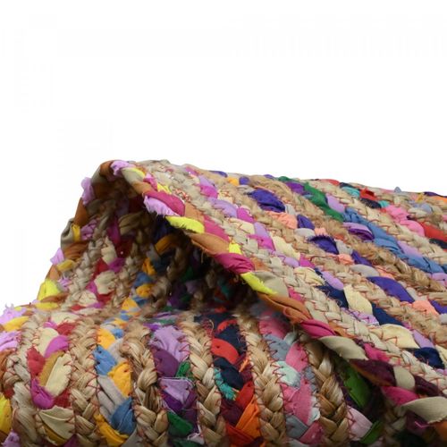 Tapis Rond 240x240 Rond Alana Rouge , Tapis Artisanal