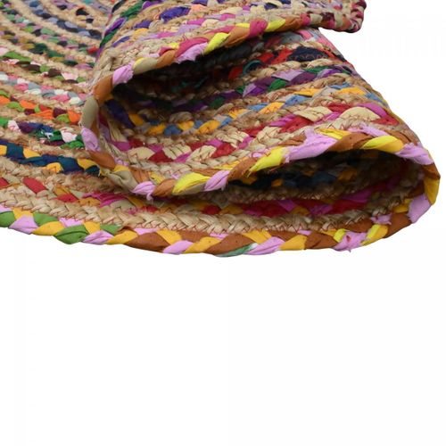 Tapis Rond 240x240 Rond Alana Rouge , Tapis Artisanal