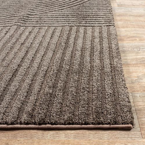 Tapis Salle De Réception 160x230 Tissé Marron Rectangle Motif Simple Lyn9 B