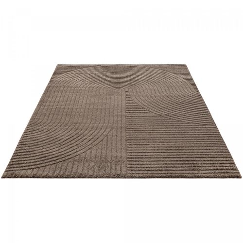 Tapis Salle De Réception 160x230 Tissé Marron Rectangle Motif Simple Lyn9 B