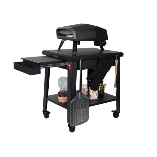 Beldeko Table à Roulettes Extérieur Pour Four à Pizza Et Bbq