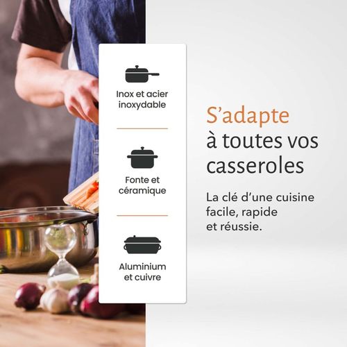 TV2v-152 - Plaque De Cuisson Vitrocéramique 2 Foyers Encastrable Avec Boutons De Contrôle - 3000w