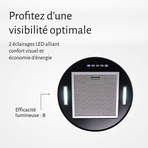 Hotte Ilot Aspirante Petrosia - Noir - Beldeko