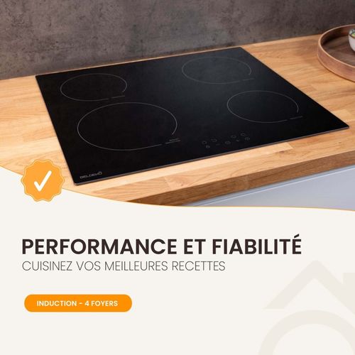 Plaque De Cuisson Induction 4 Foyers - 6800 W - Minuteur / Beldeko
