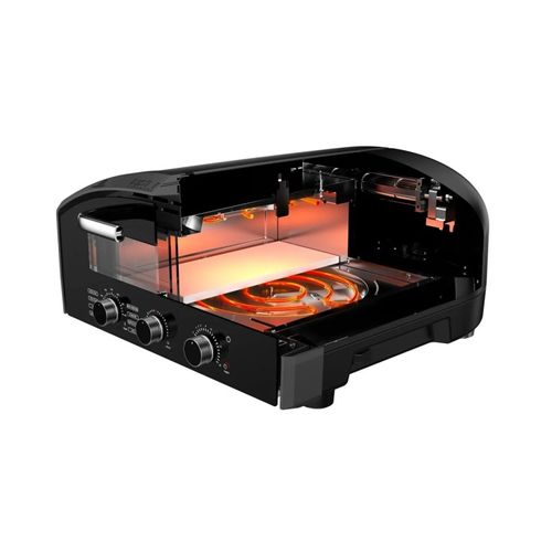 Four à Pizza Électrique Donato – 450°c, 2140w, Cuisson 90 Sec, 8 Modes + Manuel, Pierre Réfractaire