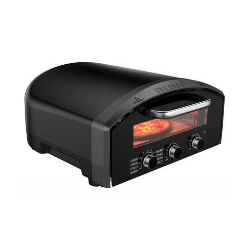Four à Pizza Électrique Donato – 450°c, 2140w, Cuisson 90 Sec, 8 Modes + Manuel, Pierre Réfractaire
