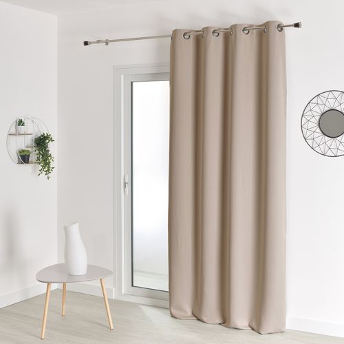 Rideau Occultant Ignifugé M1 Non Feu - 140x180 Cm - Beige
