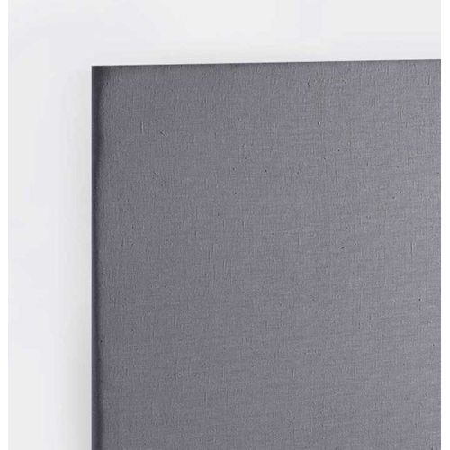 Tête De Lit Capitonnée En Lin Lavé - 90x120 Cm - Gris Souris