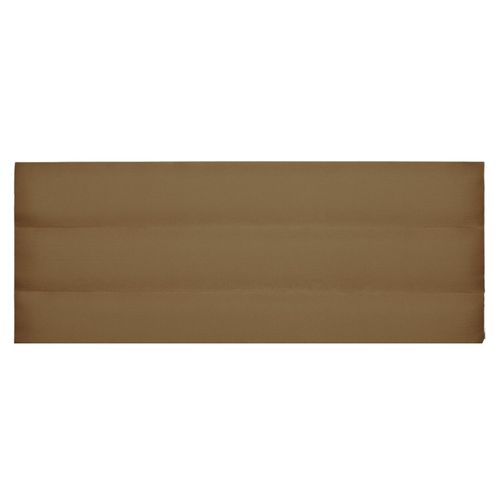 Tête De Lit à Bandes Horizontales En Velours Mat - 160x120 Cm - Beige