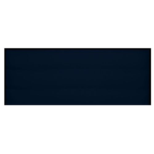 Tête De Lit à Bandes Horizontales En Velours Mat - 160x120 Cm - Bleu Marine