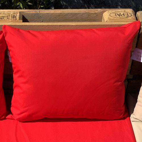 Housse De Coussin Extérieur - 50x60 Cm - Rouge
