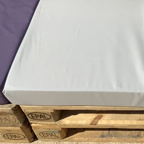 Housse D'assise Pour Salon Palette Tissus Ultra Résistant - 80x120x10 Cm - Gris Clair