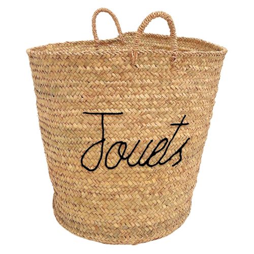 Grand Panier Jouets XL - 50x50x60 Cm - Noir
