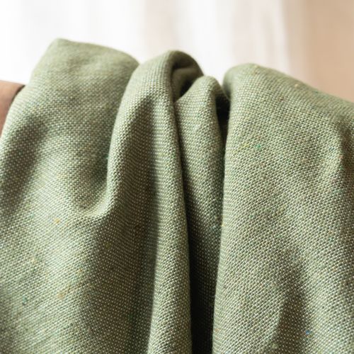 Plaid Ou Jeté De Lit Laine à Pompons - 150x200 Cm - Vert