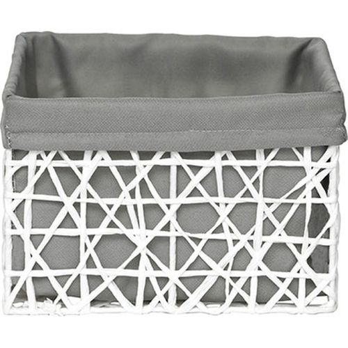 Panier papier très gd modèle  Blanc/gris