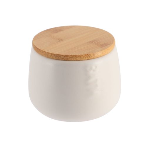 Boïte à coton en dolomite BATH Blanc