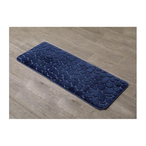 Tapis microfibre 45x120cm - Bleu marine