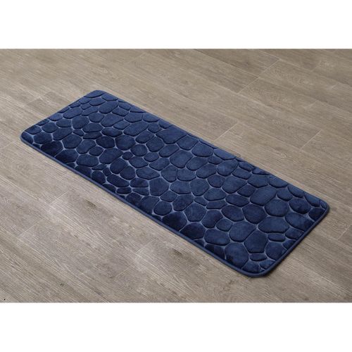 Tapis microfibre 45x120cm - Bleu marine