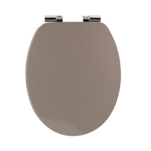 Abattant Wc Taupe Avec Frein De Chute Et Déclipsable