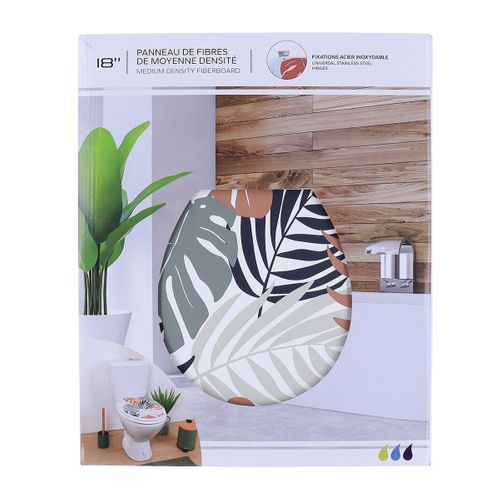 Abattant Wc En Bois Déco Ecrin Avec Kit Fixation En Acier Inoxydable