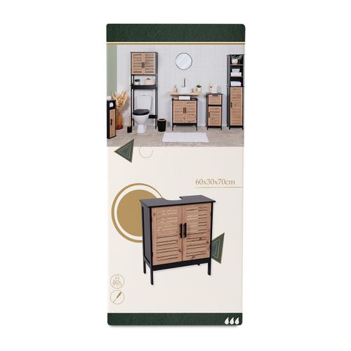 Meuble Sous Lavabo 2 Portes Bergen