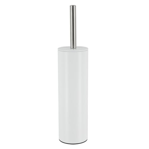 Brosse Wc Avec Support En Acier Inoxydable Blanc