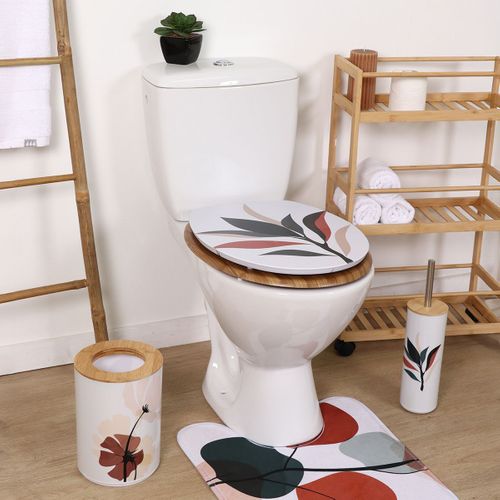 Abattant Wc En Bois Déco Bucolique Avec Kit Fixation En Acier Inoxydable
