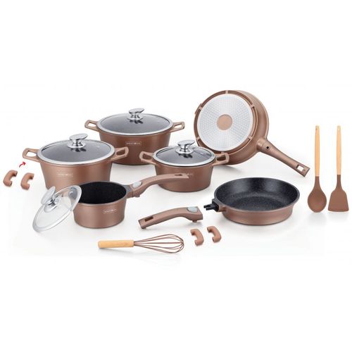 Batterie De Cuisine 17 Pièces Cuivre  Rles2014m-cop