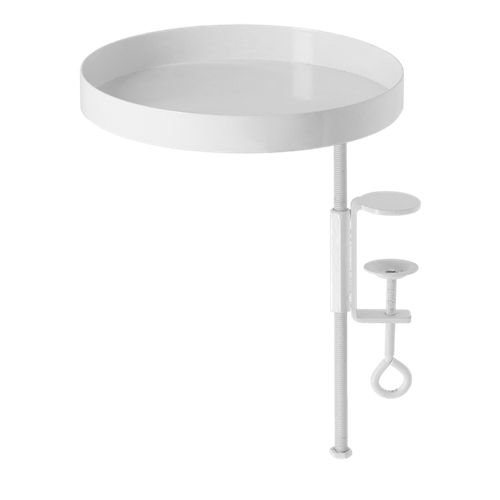 Plateau Rond Pour Rebord De Fenêtre - Blanc - Taille M - D 18 Cm