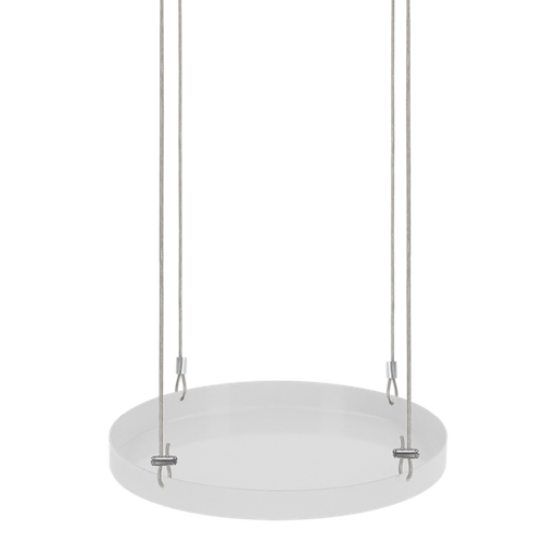 Plateau Rond Pour Fenêtre à Suspendre - Blanc - Taille L - D 24 Cm