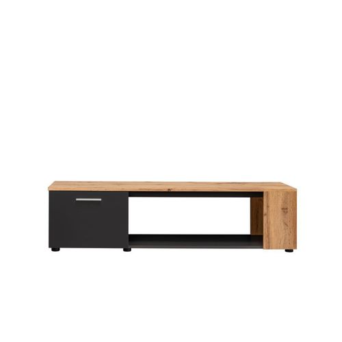 Meuble TV "rtv Maze I" 150cm Noir et Naturel