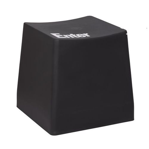 Tabouret En Forme Du Bouton Entrer – Noir