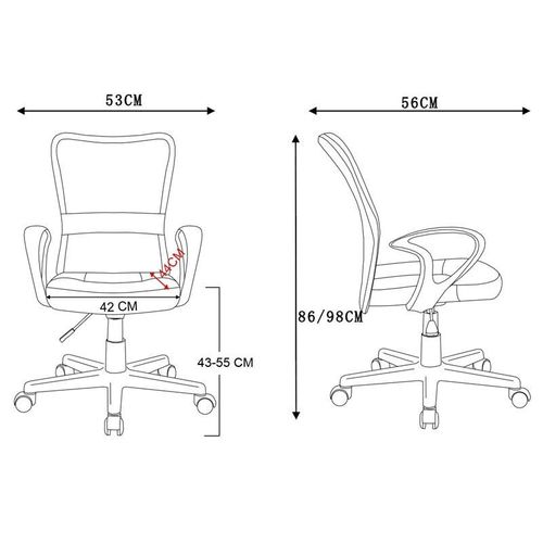 Chaise De Bureau Mio Rose