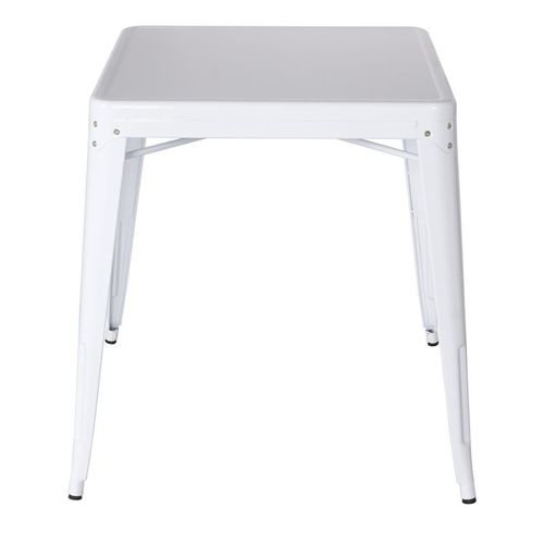 Table De Bar En Métal – Blanc
