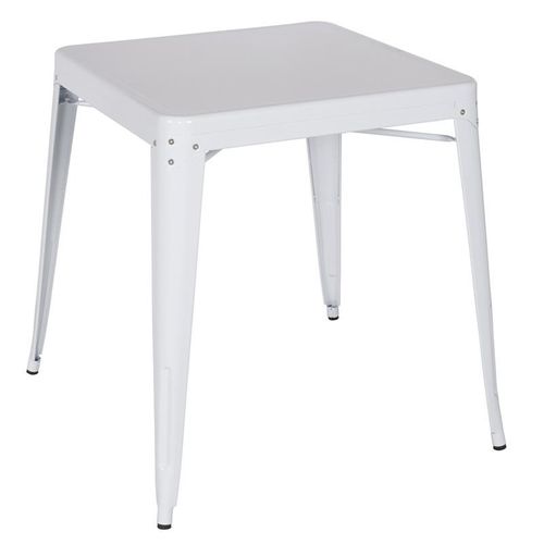 Table De Bar En Métal – Blanc