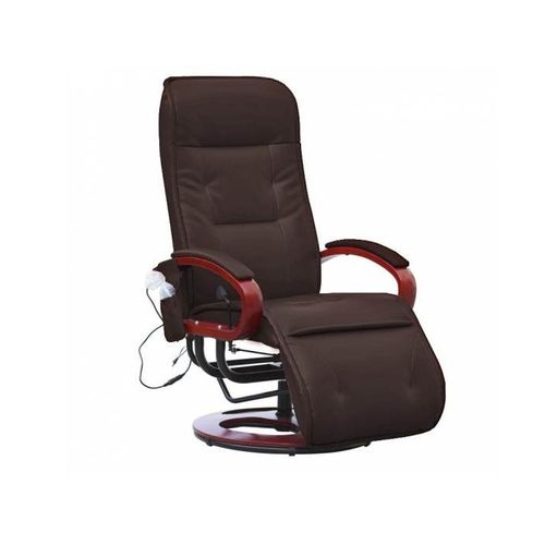 Fauteuil Relax Massant Inclinable Londres Marron