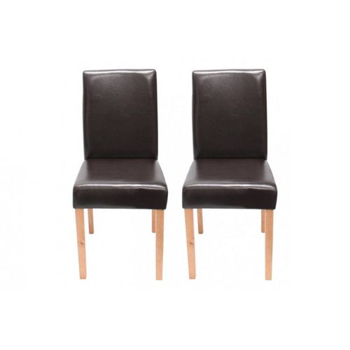 Chaise De Salle à Manger Lot De 2 Athena Brun