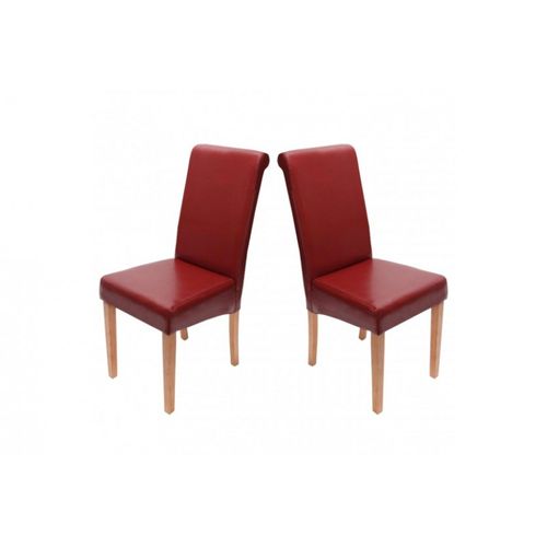 Chaise De Salle à Manger Lot De 2 Florence Rouge