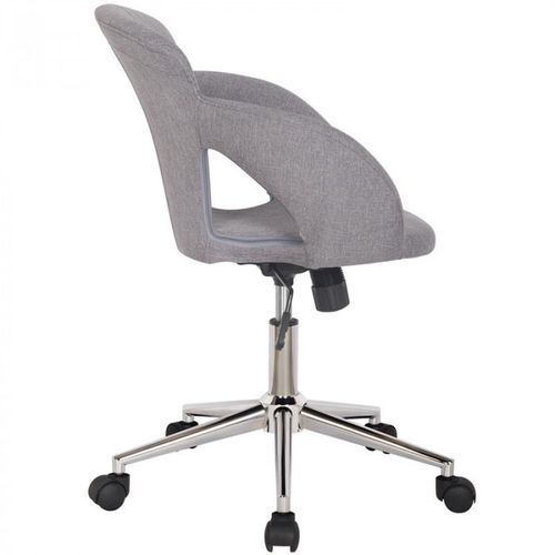 Tabouret À Roulettes / De Travail Marius Tissu Gris