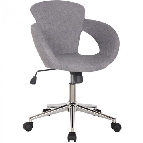 Tabouret À Roulettes / De Travail Marius Tissu Gris