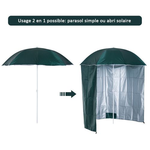 Parasol Abri Solaire 2 En 1 Protect