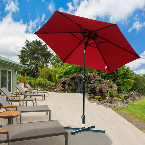 Parasol Circulaire Eva Rouge