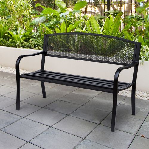 Banc De Jardin Elegance 3 Places Noir