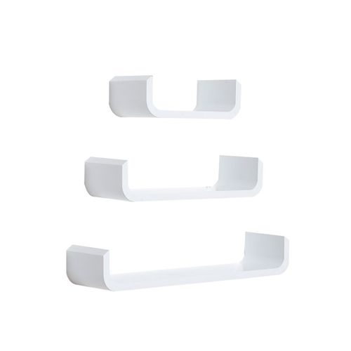 Lot De 3 Étagères Murales  Blanc