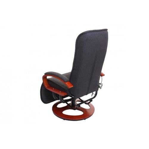 Fauteuil Relax Massant Londres En Tissu Gris Foncé